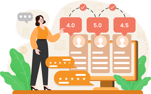 Customer ordering food online using mobile